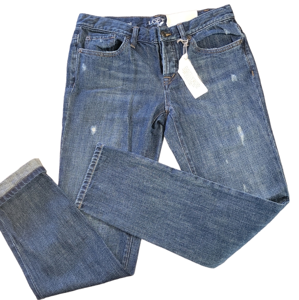 Ann Taylor LOFT boyfriend jeans 25/0 NWT